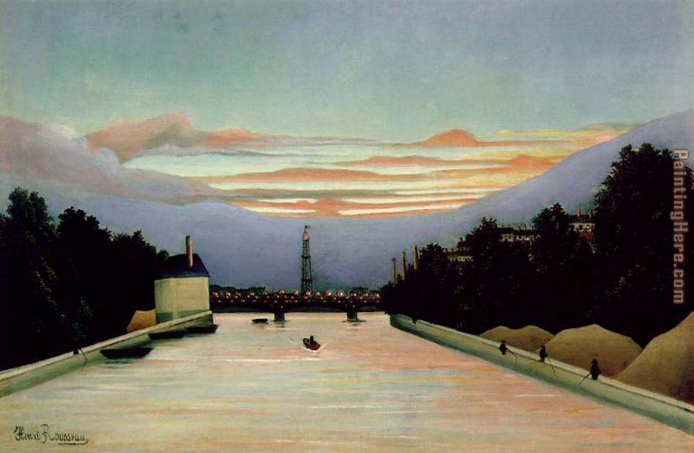 The Eiffel Tower painting - Henri Rousseau The Eiffel Tower art painting